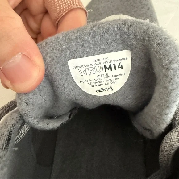 Allbirds Men's Wool Runner-up Mizzles Shoes - Picture 7 of 7